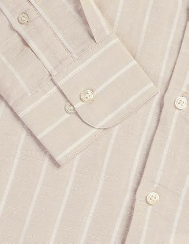 U.S.Polo Association men's vertical striped Sotogrande casual shirt in regular fit, shown in navy and white with a classic collar.