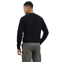 United Colors of Benetton Men's Cotton Blend Crew Neck Sweatshirts (25A3E59J3867I100_Black