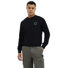 United Colors of Benetton Men's Cotton Blend Crew Neck Sweatshirts (25A3E59J3867I100_Black