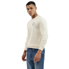 United Colors of Benetton Men's Cotton Blend Crew Neck Sweatshirts (25A3E59J3867IPK1_Off White