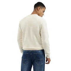 United Colors of Benetton Men's Cotton Blend Crew Neck Sweatshirts (25A3E59J3867IPK1_Off White
