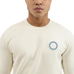 United Colors of Benetton Men's Cotton Blend Crew Neck Sweatshirts (25A3E59J3867IPK1_Off White