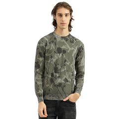 United Colors of Benetton Men's Cotton Crew Neck Sweater (25A10CRK1138I901_Olive