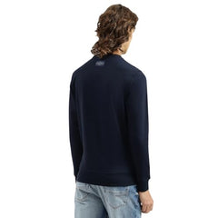 United Colors of Benetton Regular Fit Crew Neck Printed Outline Transfer Sweatshirt (Size: XXL)-25A3P59J5766IN22 Blue