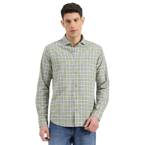 United Colors of Benetton Regular Fit Semi-Cutaway Collar Checked Shirt