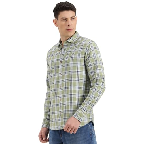 United Colors of Benetton Regular Fit Semi-Cutaway Collar Checked Shirt