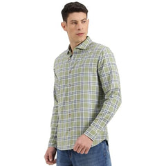 United Colors of Benetton Regular Fit Semi-Cutaway Collar Checked Shirt