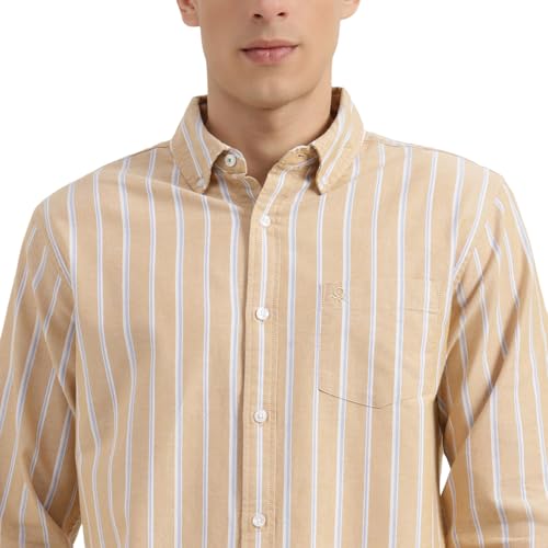 United Colors of Benetton Regular Fit Button Down Collar Striped Shirt