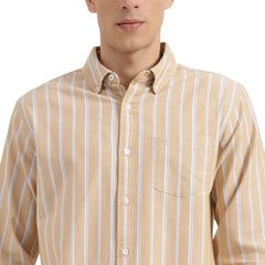 United Colors of Benetton Regular Fit Button Down Collar Striped Shirt