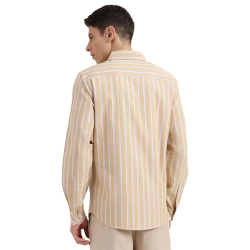 United Colors of Benetton Regular Fit Button Down Collar Striped Shirt