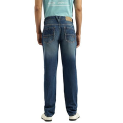 United Colors of Benetton Solid Straight Fit Mid Wash Classic Jeans