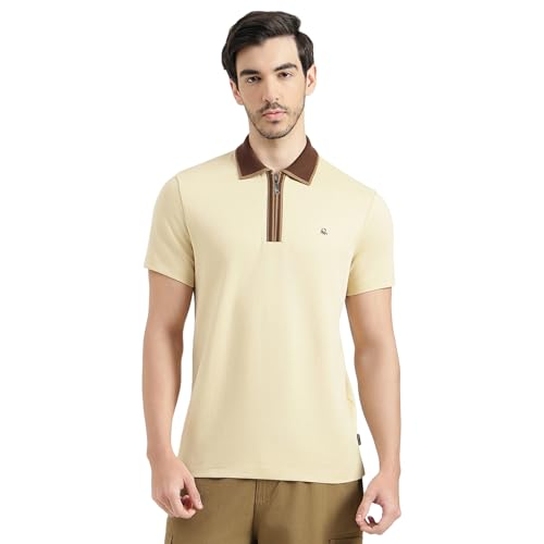 United Colors of Benetton Regular Fit Polo Neck Solid T-Shirt
