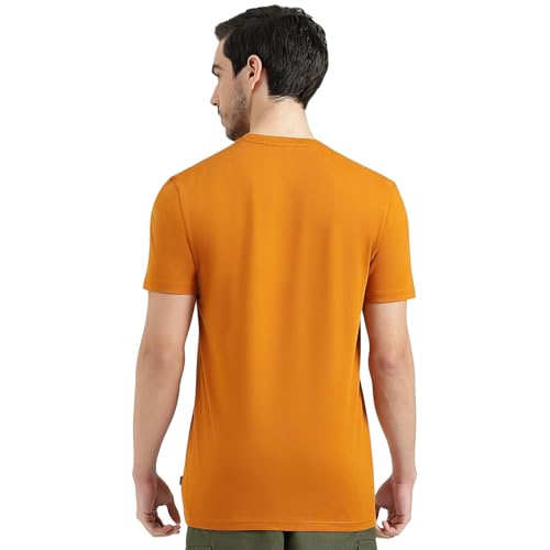 United Colors of Benetton Relaxed Fit Round Neck Printed T-Shirt (Size : 2XL) - 26P30H9J3321IDY2 Orange
