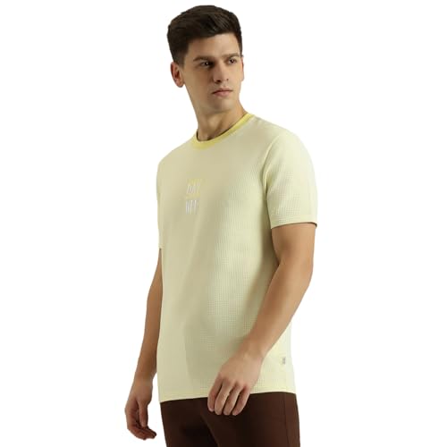 United Colors of Benetton Relaxed Fit Round Neck Striped T-Shirt (Size : S) - 26P30SSJ3023I901 Blue