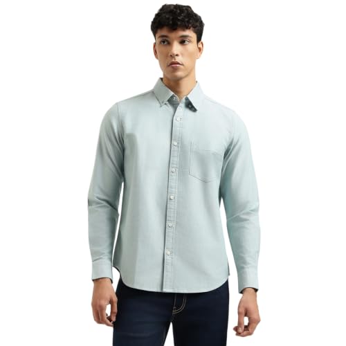 United Colors of Benetton Regular Fit Button Down Solid Shirt
