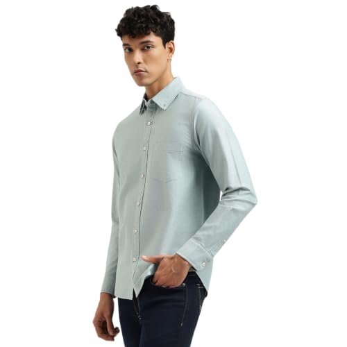 United Colors of Benetton Regular Fit Button Down Solid Shirt