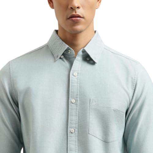 United Colors of Benetton Regular Fit Button Down Solid Shirt