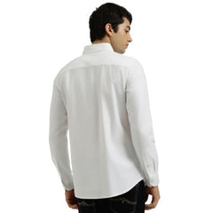 United Colors of Benetton Regular Fit Button Down Solid Oxford Chambrey Shirt