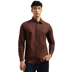 United Colors of Benetton Regular Fit Spread Collar Solid Shirt