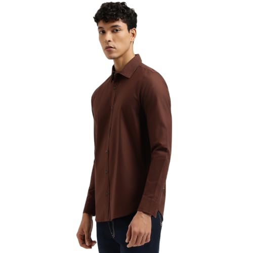 United Colors of Benetton Regular Fit Spread Collar Solid Shirt