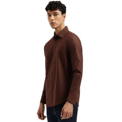 United Colors of Benetton Regular Fit Spread Collar Solid Shirt