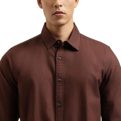 United Colors of Benetton Regular Fit Spread Collar Solid Shirt