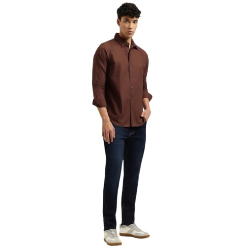 United Colors of Benetton Regular Fit Spread Collar Solid Shirt