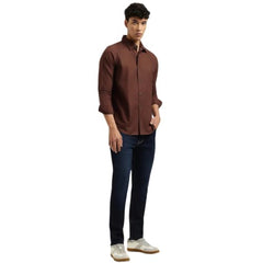 United Colors of Benetton Regular Fit Spread Collar Solid Shirt