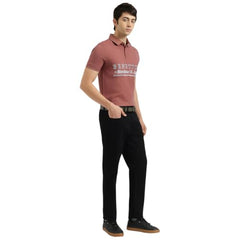 United Colors of Benetton Solid Slim Tapered Fit Black Rinse Wash Jeans
