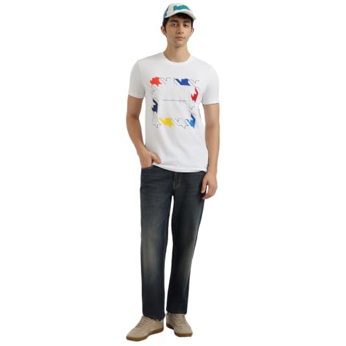 United Colors of Benetton Solid Straight Fit Vintage Tinted Wash Jeans