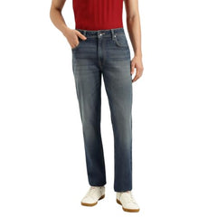 United Colors of Benetton Solid Straight Fit Tinted Dark Wash Jeans