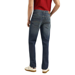 United Colors of Benetton Solid Straight Fit Tinted Dark Wash Jeans