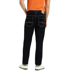 United Colors of Benetton Solid Slim Tapered Fit Rinse Wash Jeans
