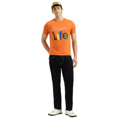 United Colors of Benetton Solid Slim Tapered Fit Rinse Wash Jeans