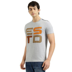 United Colors of Benetton Relaxed Fit Crew Neck Typography Estd Jersey T-Shirt
