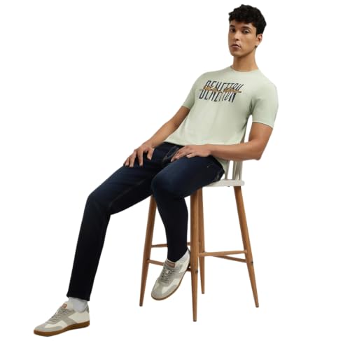 United Colors of Benetton Relaxed Fit Crew Neck Typography T-Shirt