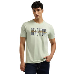 United Colors of Benetton Relaxed Fit Crew Neck Typography T-Shirt