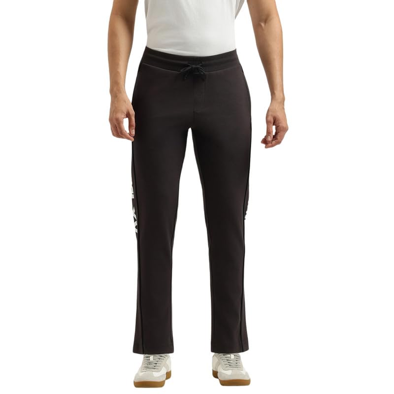 United Colors of Benetton Typography Relaxed Fit Trackpants Black