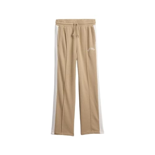 Boys' Color-Block Relaxed Fit Track Pants Trousers, Khaki, S