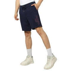 Men's Embroidered Shorts, Navy, L
