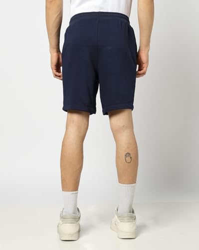 Men's Embroidered Shorts, Navy, L