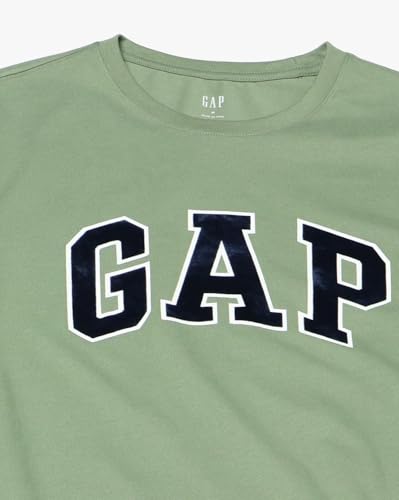Men's Logo Print Slim Fit Crew Neck T-Shirt, Green, L