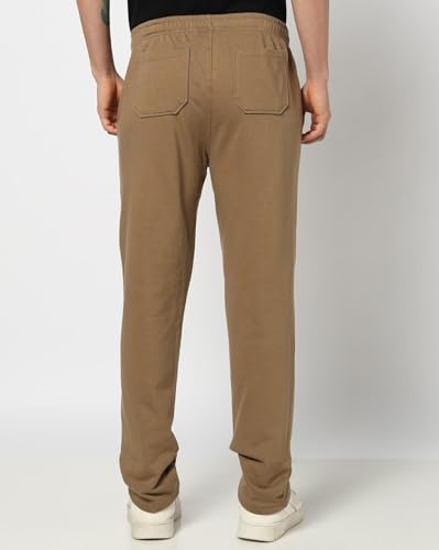 Men's Logo Print Mid Waist Track Pants Trousers