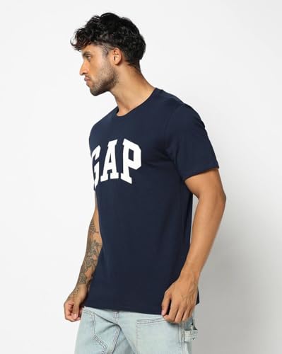 GAP Men Printed Regular Fit Round Neck Half Sleeves T-Shirt