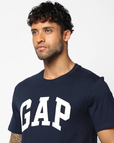 GAP Men Printed Regular Fit Round Neck Half Sleeves T-Shirt
