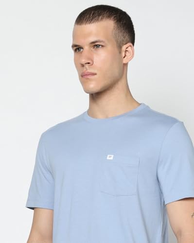 Men's Slim Crew Neck T-Shirt, Blue, S