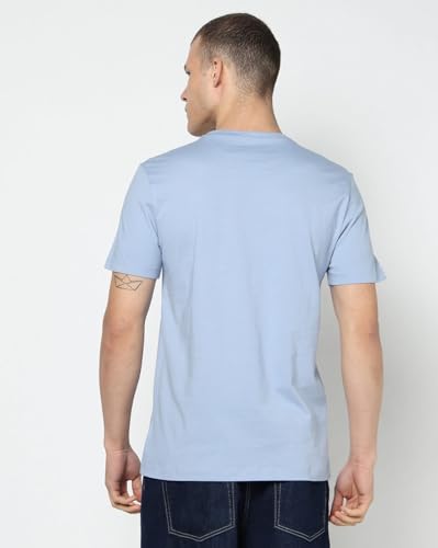Men's Slim Crew Neck T-Shirt, Blue, S