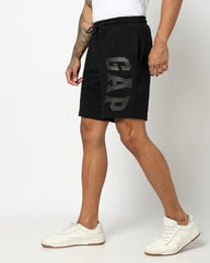 Men's Logo Print Mid Waist Shorts