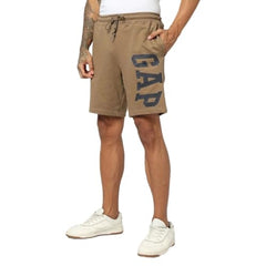 Men's Logo Print Mid Rise Shorts