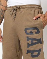 Men's Logo Print Mid Rise Shorts